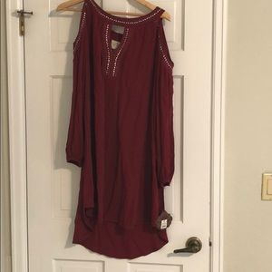 Cold shoulder dress